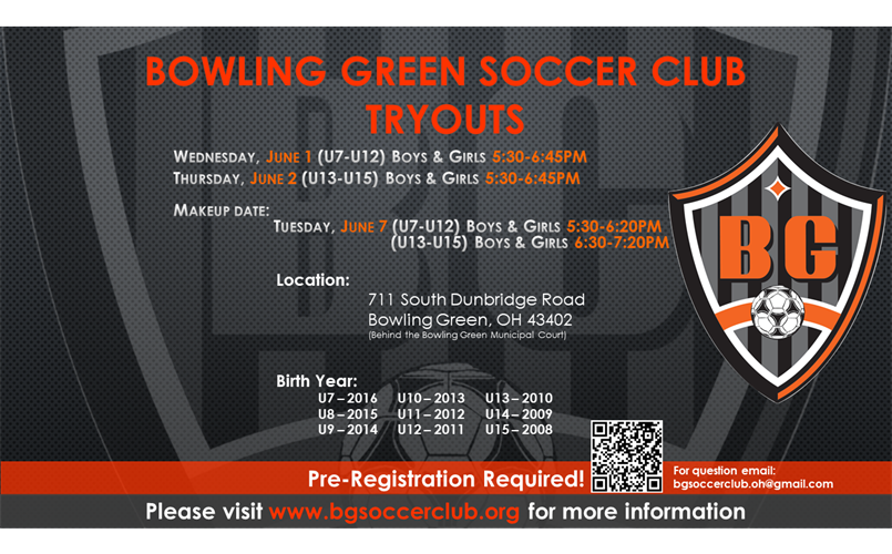 Pre-Register for 2022-2033 Tryouts