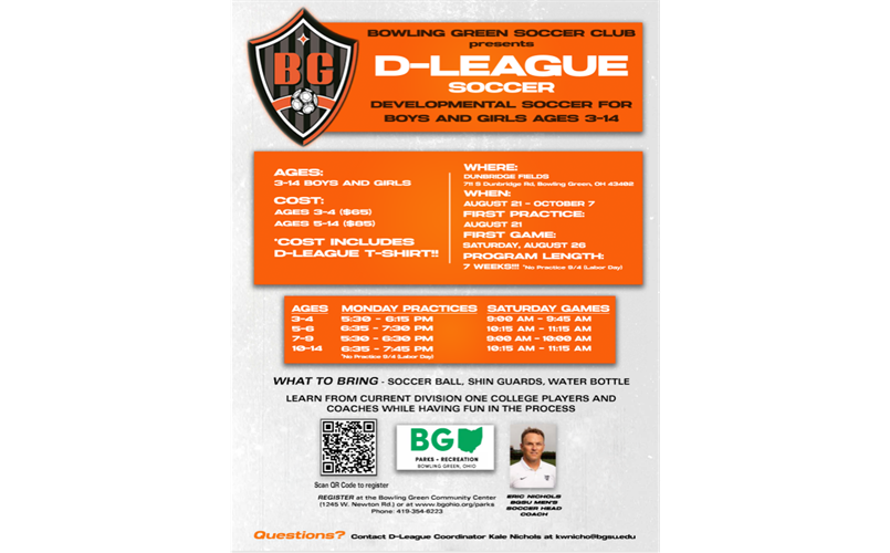 Fall 2023 D-League Registration Available!